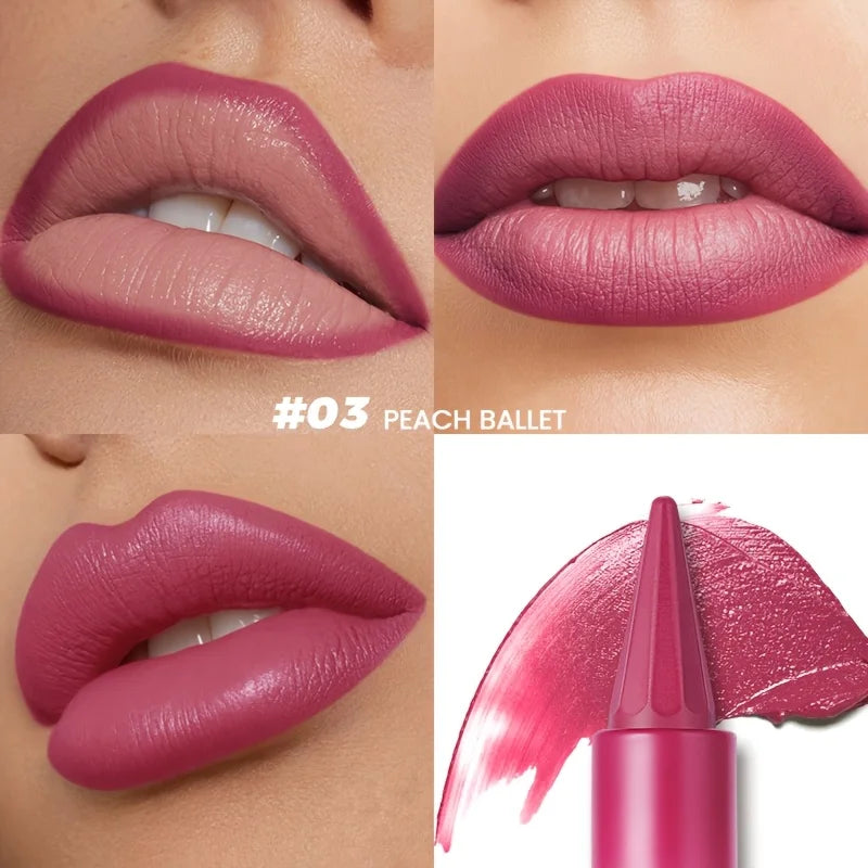 Matte Velvet Lip Liner & Lipstick - Dual-Use Precision Lip Contour Pencil for Smooth, Long-Lasting Color,Lip Liner Pencil, lip