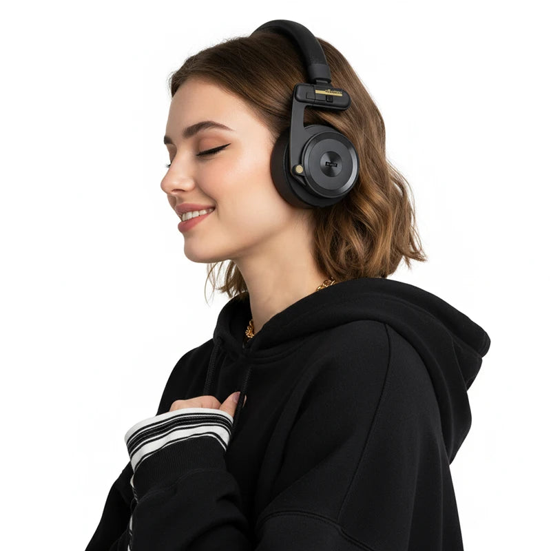 KIMLUD, UMELODY U3 ULTRA Active Noise Cancelling ANC Retro Wireless Bluetooth OVER-EAR ON-EAR metal Headphones Headset, KIMLUD Womens Clothes