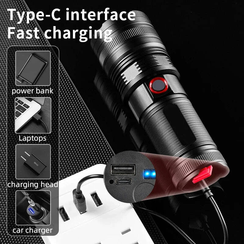 powerful-spotlight-long-range-led-flashlight-strong-light-lamp-tactical-torch-lantern-built-in-battery-type-c-charging-torchkimludkimlud-35562610