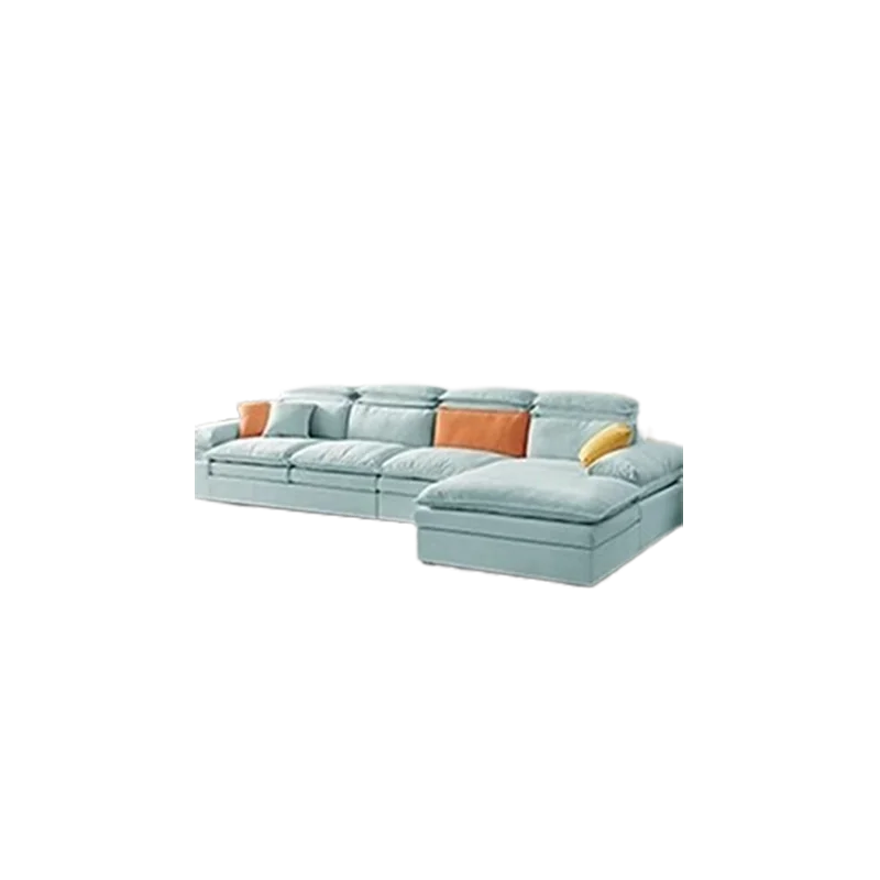 Relaxing White Sofa Nordic Lazy Elegant Soft Minimalist Puff Sofa Bedrooms Reclining Divani Da Soggiorno Living Room Furniture - KIMLUD