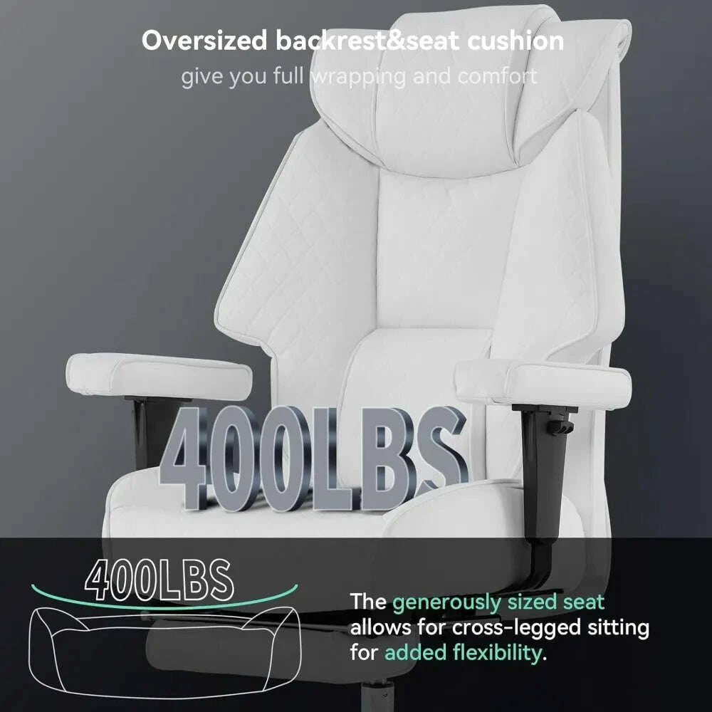 KIMLUD, big and tall office chair with footrest, pu leather high back executive office chair 400lbs, ergonomic computer chairs lumbar su, KIMLUD Womens Clothes