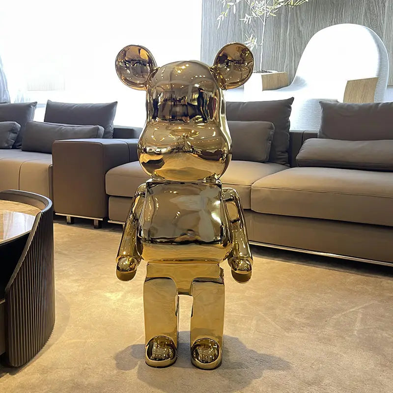 Home Decoration Accessories Cartoon large Bear Figurine Interior Nordic Living Room Decor Modern Art Statue Ornaments 50cm H