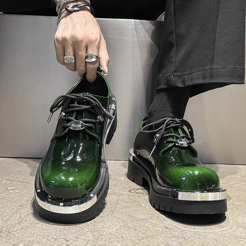 Derby Shoes – British Style Retro – PU Upper | KIMLUD
