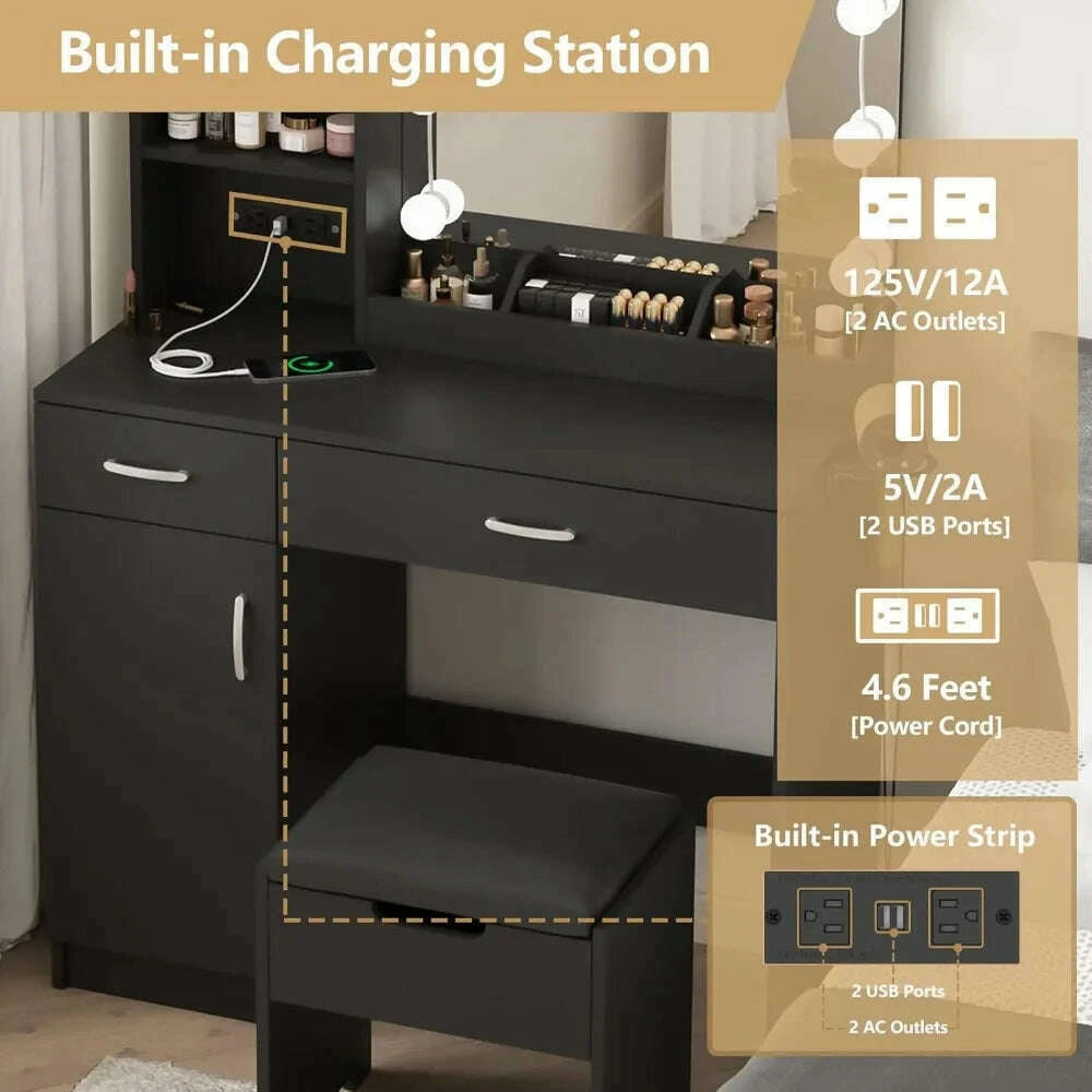 dressing-table-makeup-vanity-desk-with-lighted-mirror-power-strip-black-vanity-table-set-with-lights-and-lots-storage-kimlud-kimlud-33921543
