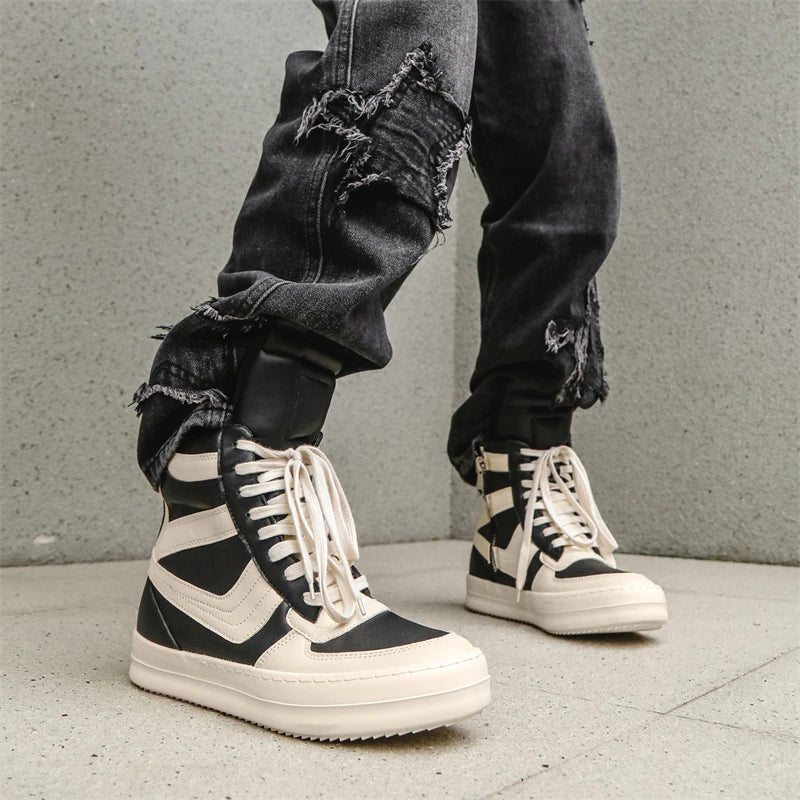 High Top Sneakers – Lace-Up – High Top | KIMLUD