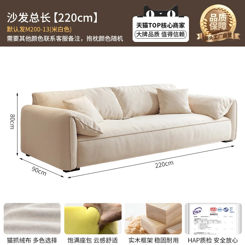 Longer Designer Armrest Sofa Pillows Luxury European Living Room Lounge Sofa Lazy Modular Nordic Woonkamer Banken Home Furniture