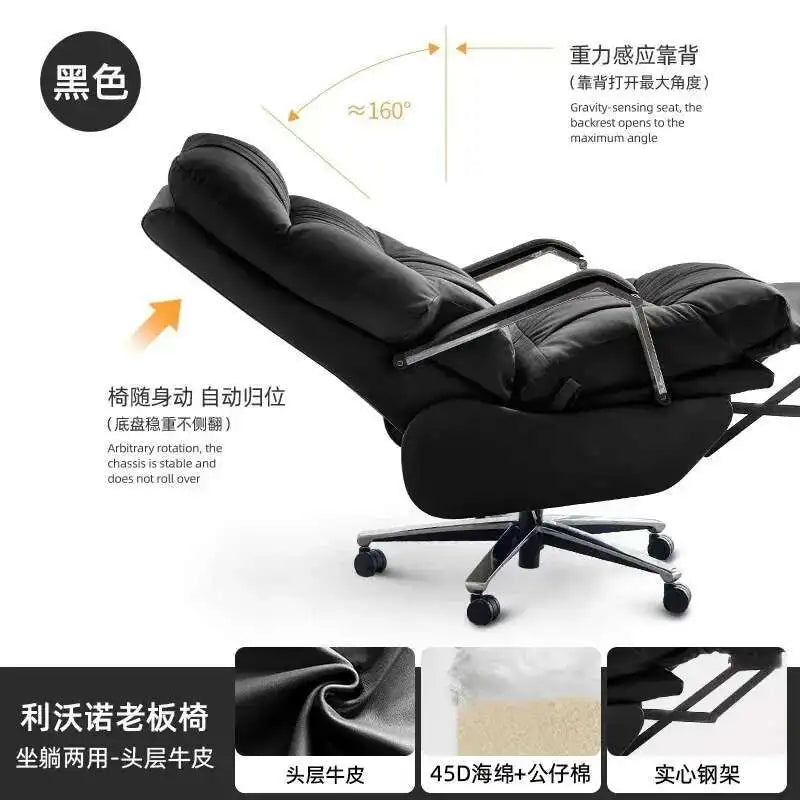 Nordic Cortex Fabric Recliner Chair Ergonomic — White | KIMLUD