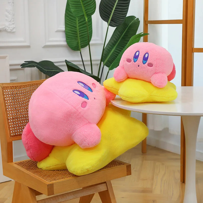 2025 New 30-50cm Star Kirby Large Plush Toy Girl Sleeping Pillow Doll Backrest Skin Friendly Cartoon Cute Kawaii Girl Gift