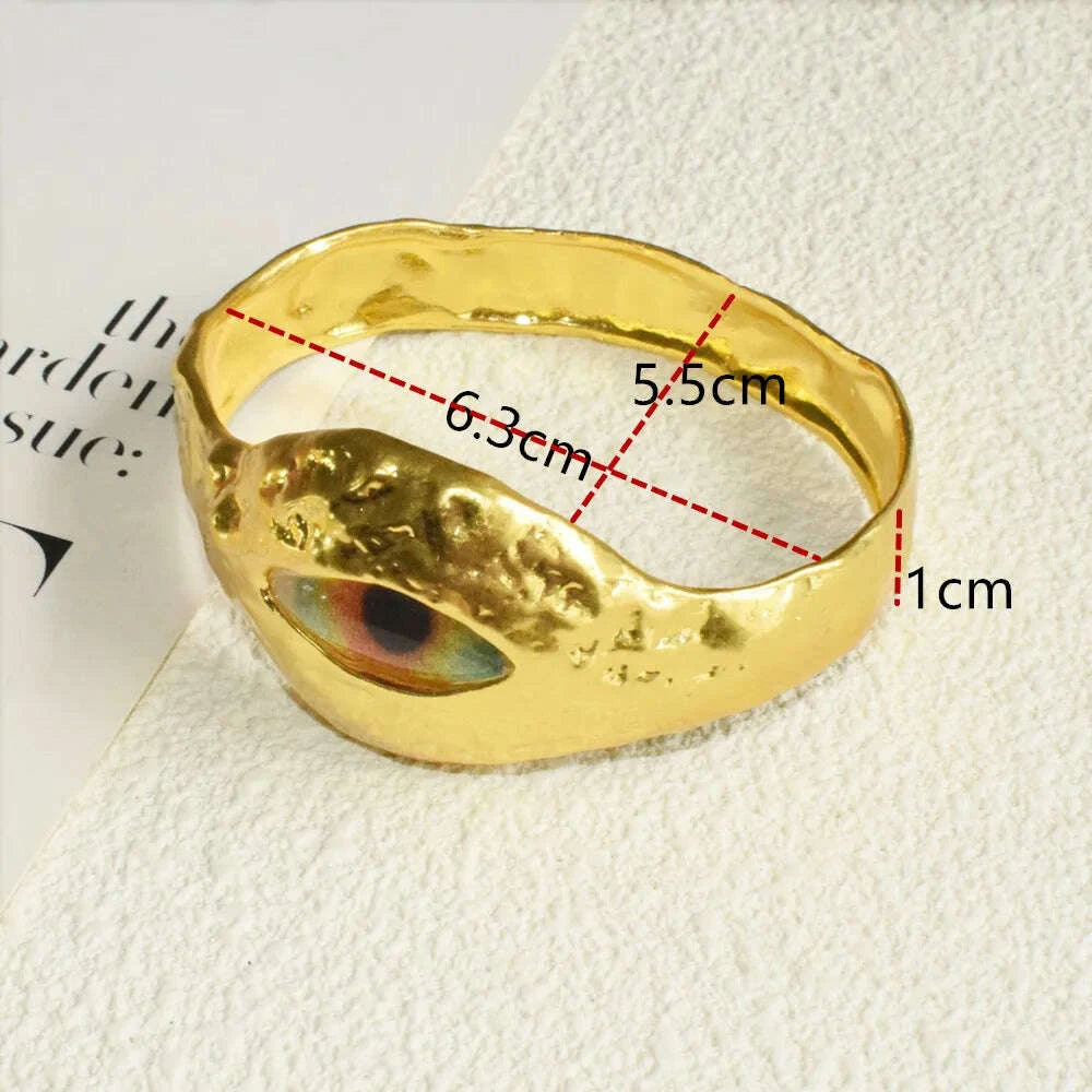 new-exaggerated-alloy-plated-eyes-nose-mouth-bangle-bracelet-for-women-fashion-jewelry-gorgeous-hand-simple-bracelet-accessorykimludkimlud-35558747