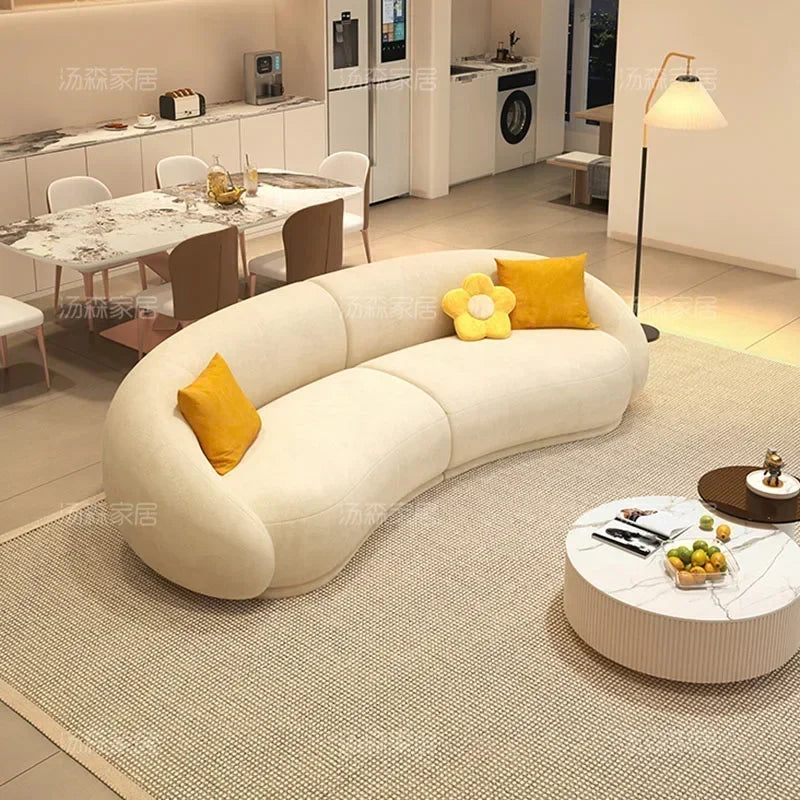 Premium Velvet Bubble Sofa Cover — Creamy Beige | KIMLUD