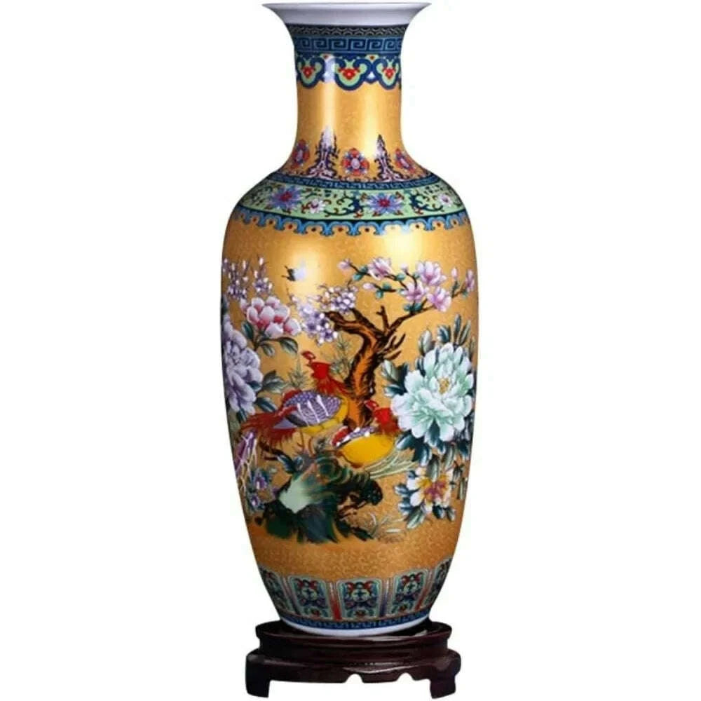 KIMLUD, Large Ceramic Floor Vase Handmade Home Decor Vase Home Decor Free Shipping, KIMLUD Womens Clothes