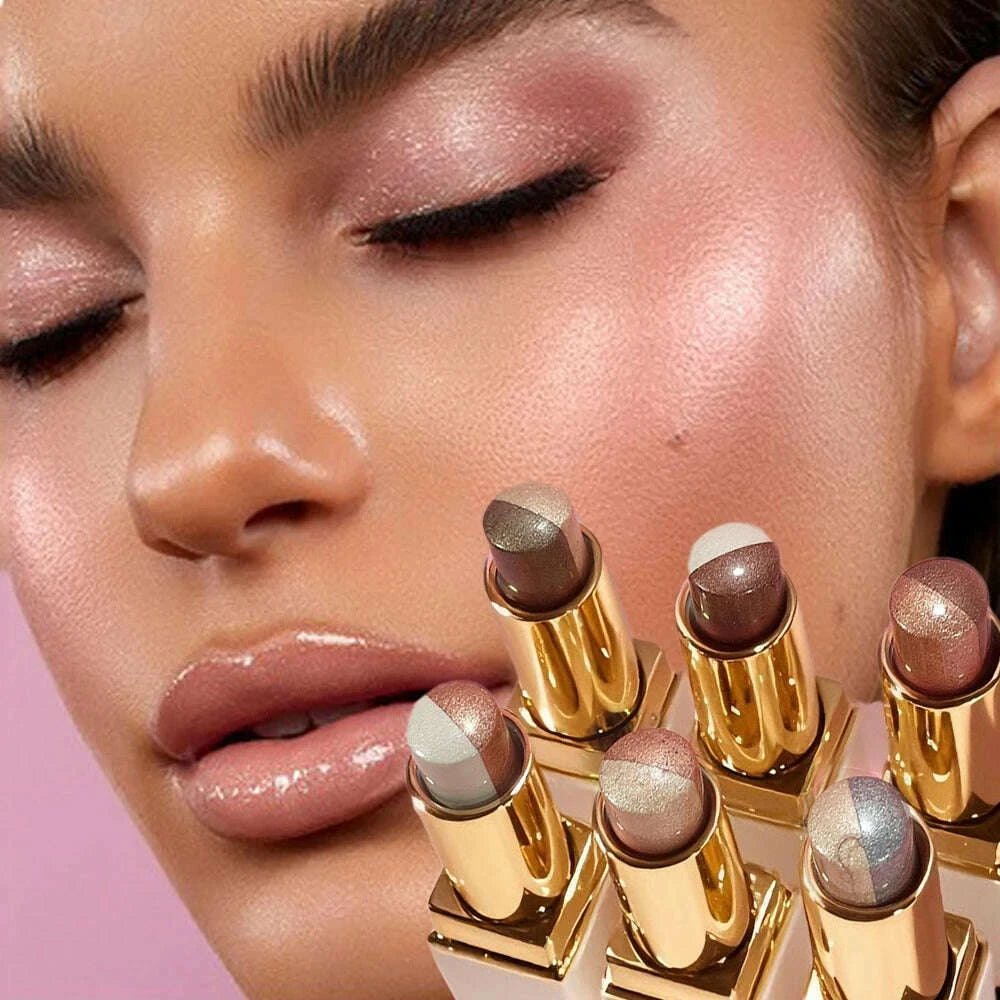 double-color-eyeshadow-stick-glitter-highlight-shadow-stick-eye-makeup-waterproof-lasting-shimmer-metallic-eyeshadow-makeupkimlud-womens-fashion-34620397