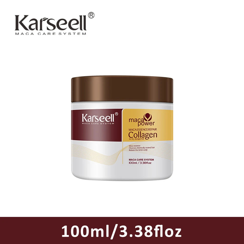 Karseell Blue Hair Color Depositing Mask, Deep Conditioner Treatment Intensely Hydrating, Refreshes Color & Tone 500mL
