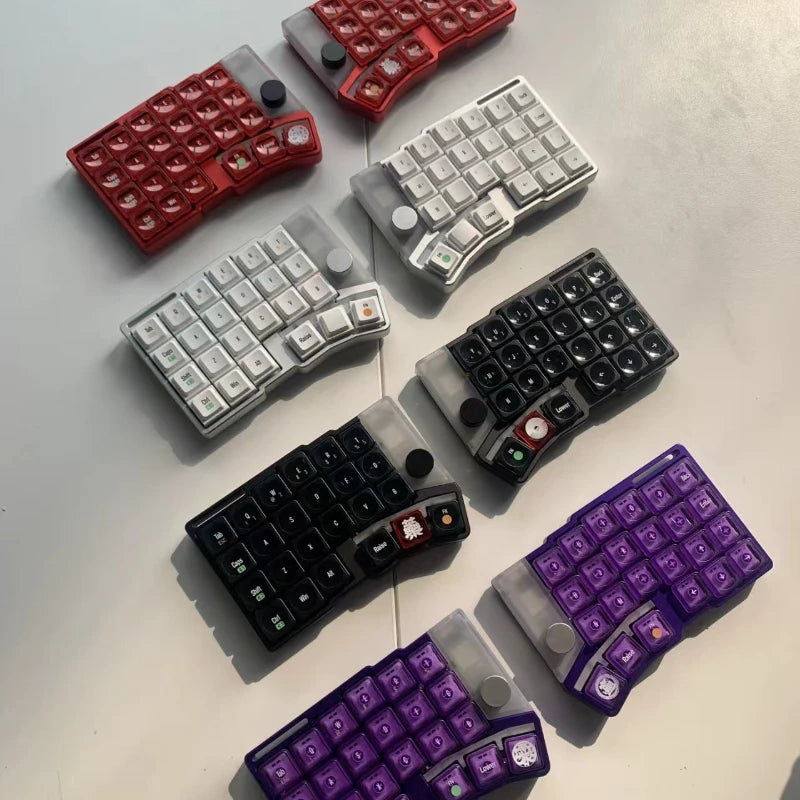 Cornix Wireless Split Mechanical Keyboard Bracket Version Aluminium Case Hot Swap Kit Bluetooth 2Mode Keyboard Ergonomics VIAL