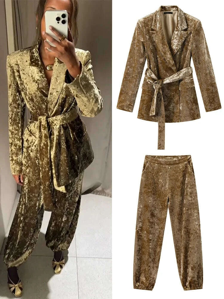 fashion-velvet-print-lapel-belt-suit-pant-set-women-solid-lace-up-full-sleeve-blazer-wide-leg-cuffed-pants-2025-autumn-lady-setskimlud-womens-clothes-35075906