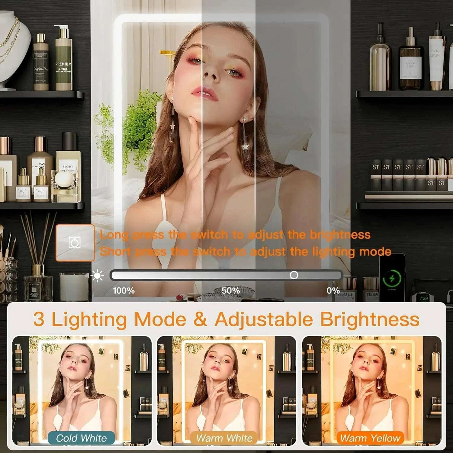 659-vanity-desk-with-led-lighted-mirror-power-outlet-modern-corner-makeup-vanity-table-dressing-table-for-bedroomkimlud-womens-fashion-34600271