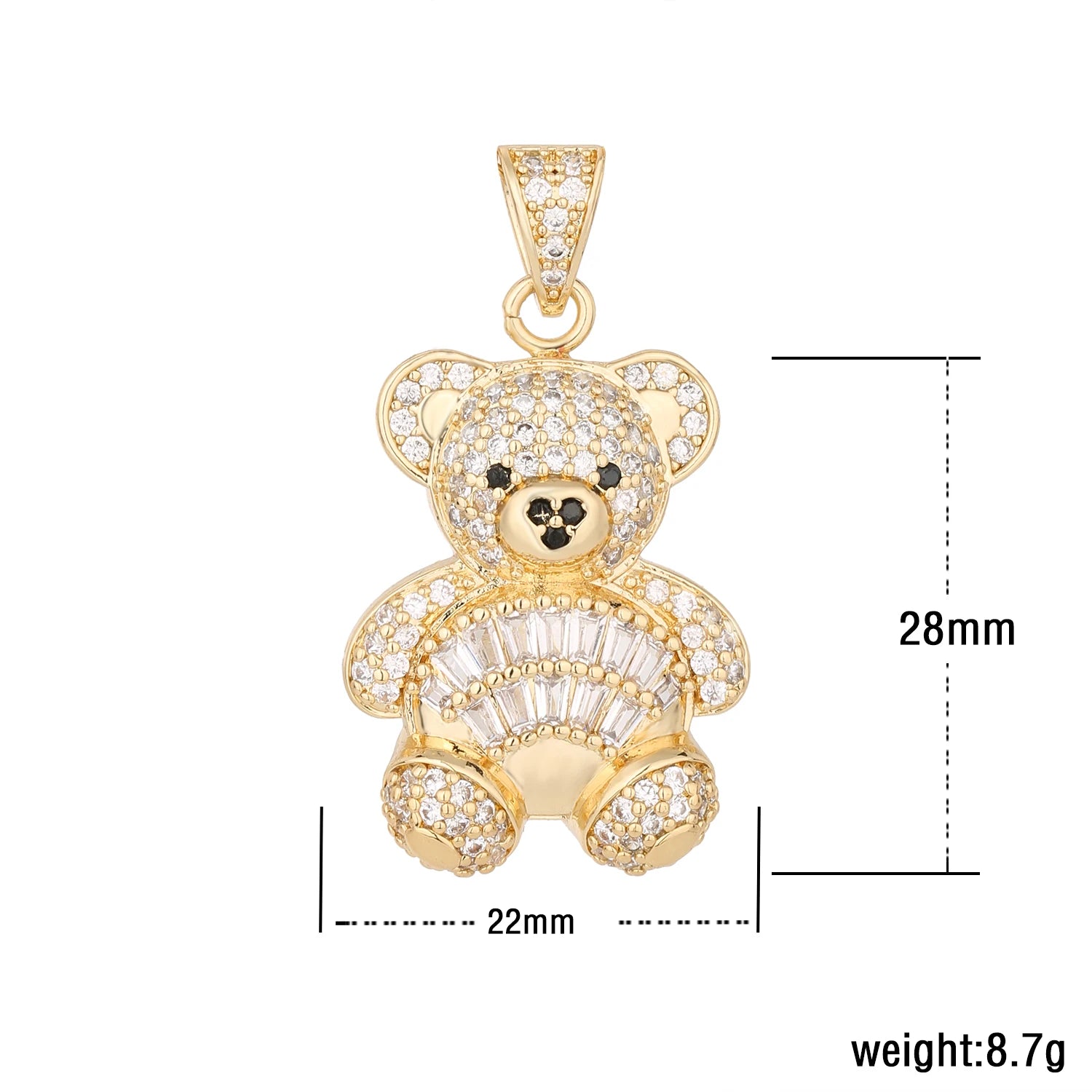 Gold Plated Diamond Bracelet Earrings Set — Gold | KIMLUD
