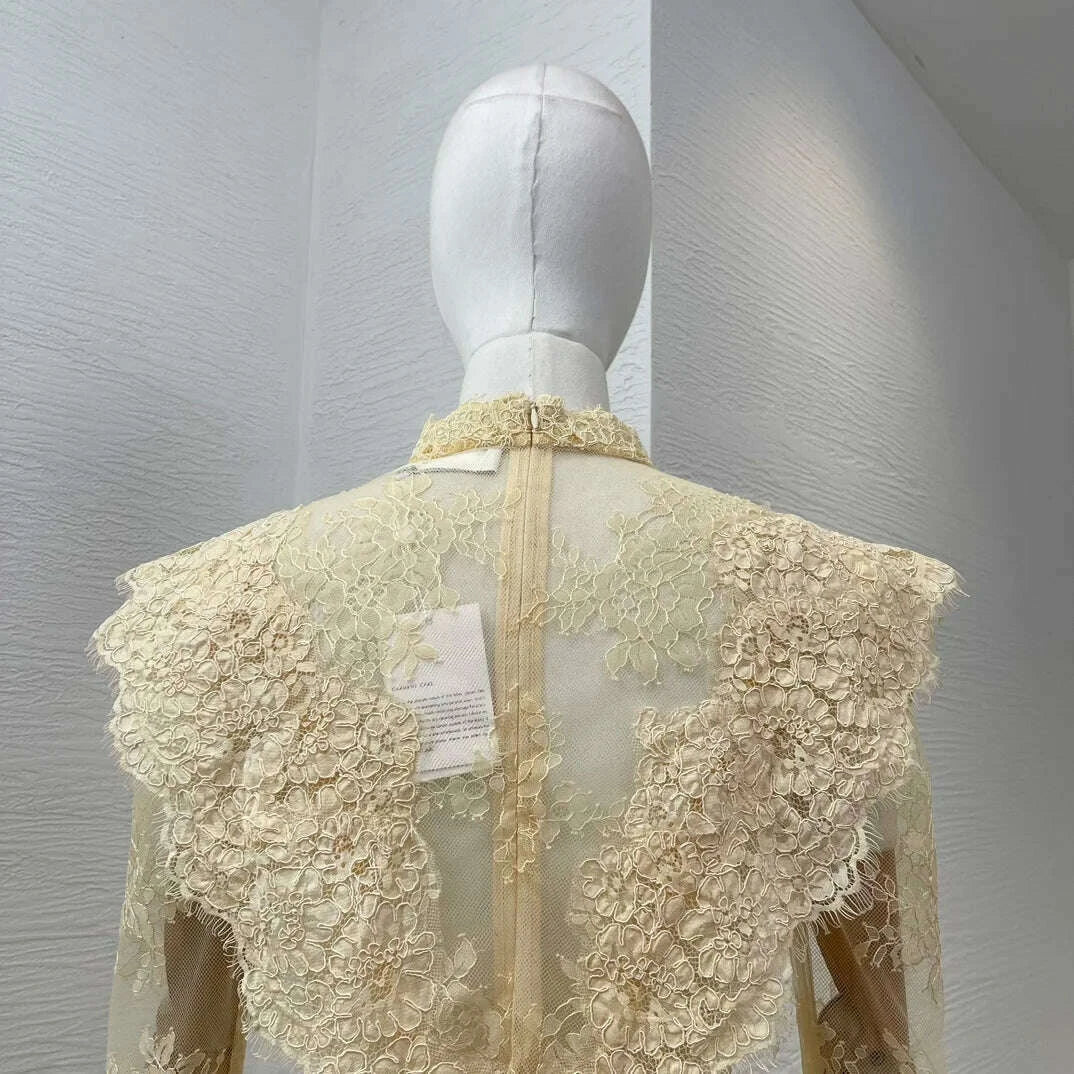 2025-new-fashion-beige-lace-patchwork-long-sleeve-blouse-tops-ladykimlud-womens-fashion-34627903