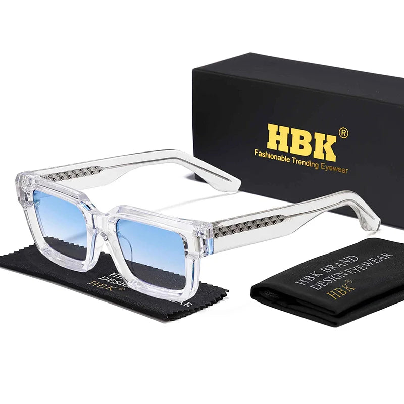 Punk Vintage Square Sunglasses Small Frame — Black | KIMLUD