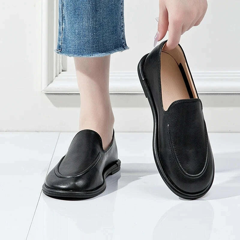 aiyuqi-loafers-women-2025-new-spring-round-toe-one-foot-slip-on-shoes-women-genuine-leather-soft-flats-shoes-women-kimlud-kimlud-33914737