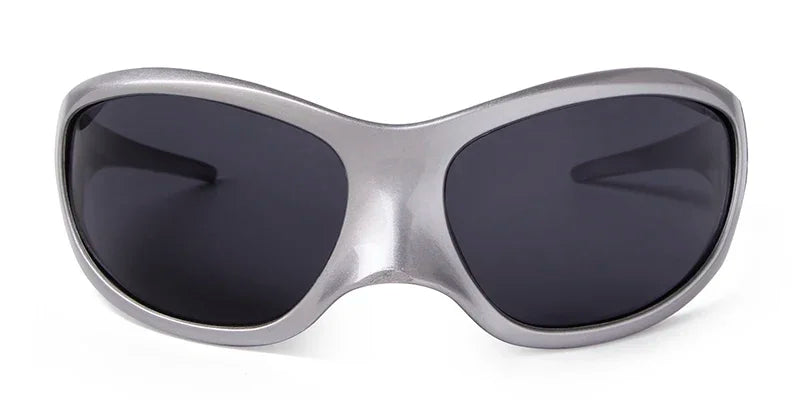 Plastic Oversized Frame Sunglasses — Black | KIMLUD