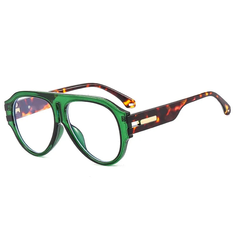 Square Frame Sunglasses Plastic Oversized Design UV Protection — Black | KIMLUD