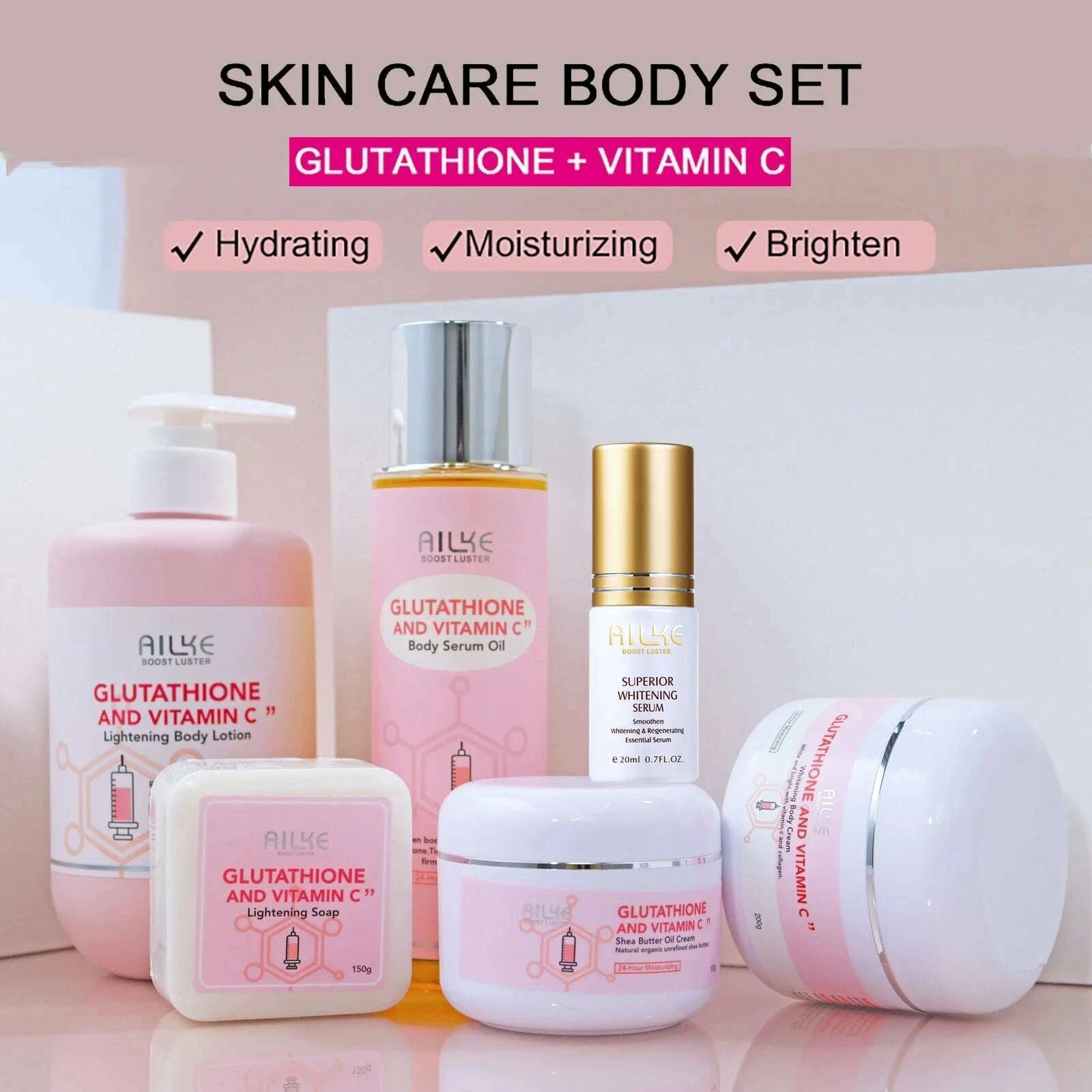 ailke-whitening-skin-care-set-with-glutathion-vitamin-c-brighter-smoother-skin-reduce-dark-spots-clean-skin-moisturizing-kimlud-kimlud-33921389