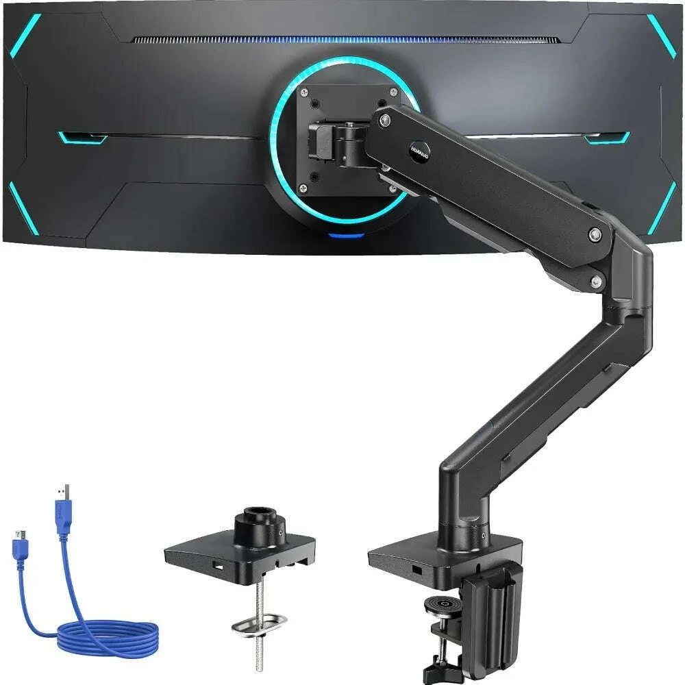 heavy-duty-monitor-arm-for-49-inches-screens-up-to-35-lbs-aluminum-ultrawide-screen-arm-for-samsung-odyssey-g9-and-morekimlud-womens-fashion-34601423