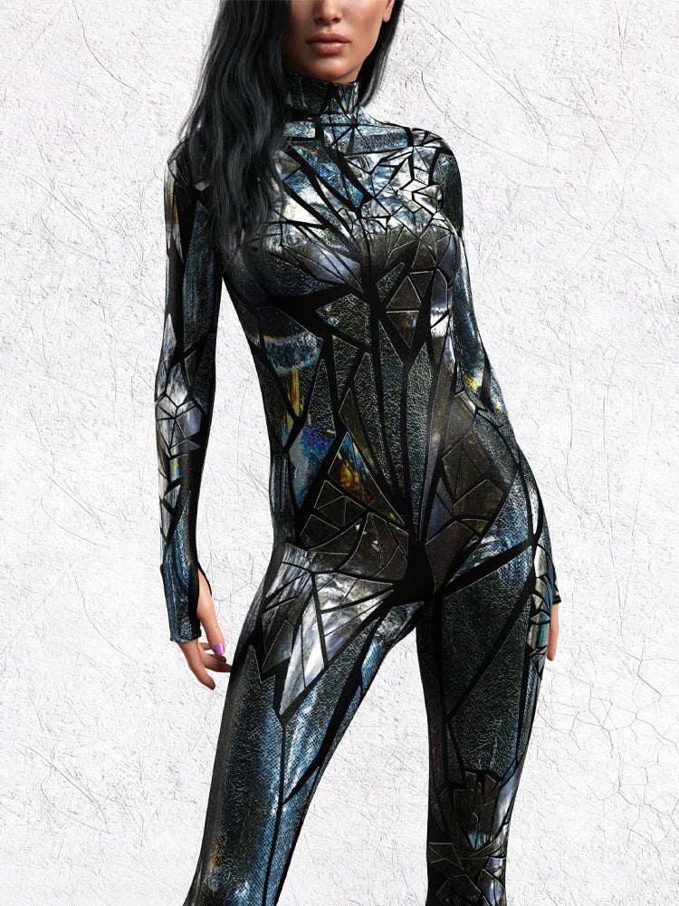 Cosplay Leotard – Cyberpunk Theme – Elastane | KIMLUD