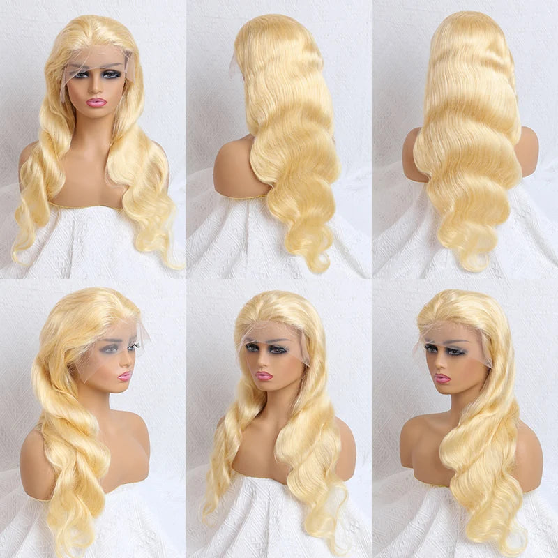 360 Lace Frontal Wig Body Wave — 613 Blonde | KIMLUD