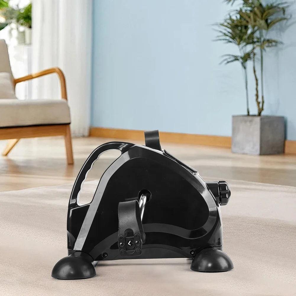 Mini Exercise Bike Arm and Leg Trainer Adjustable Peddler Exercise Bike LCD Display Foot Pedal Exercise Machine for Leg Training