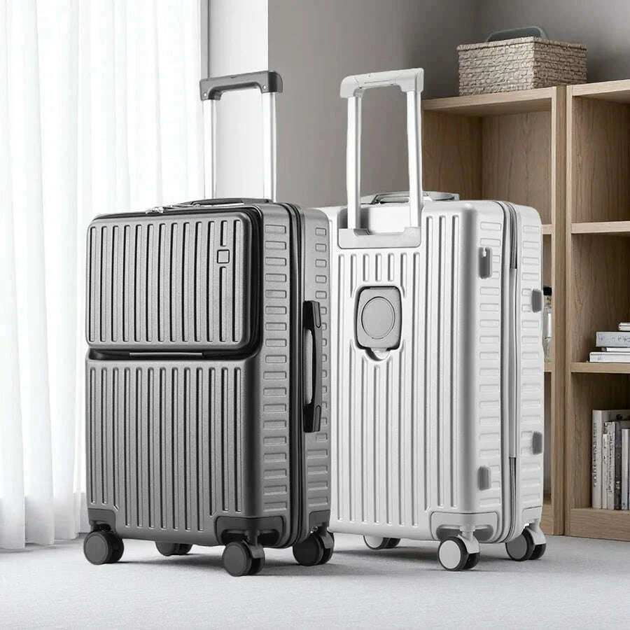 independent-front-open-luggage-multi-functional-suitcase-abspc-cup-holder-and-hidden-phone-stand-smooth-universal-wheel-20-24kimlud-womens-fashion-34614594
