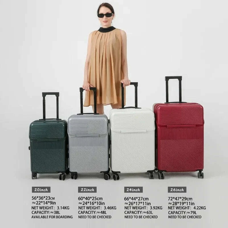 front-opening-pocket-suitcase-travel-rolling-luggage-aluminum-alloy-trolley-abspc-case-bag-with-spinner-wheel-usb-charging-portkimlud-womens-fashion-34613036