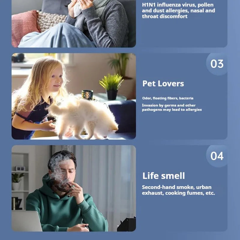 Xiaomi Desktop Air Purifier For Home With Fragrance Negative Ion Purifier Deodorizing Function For Office Room Bedrooms