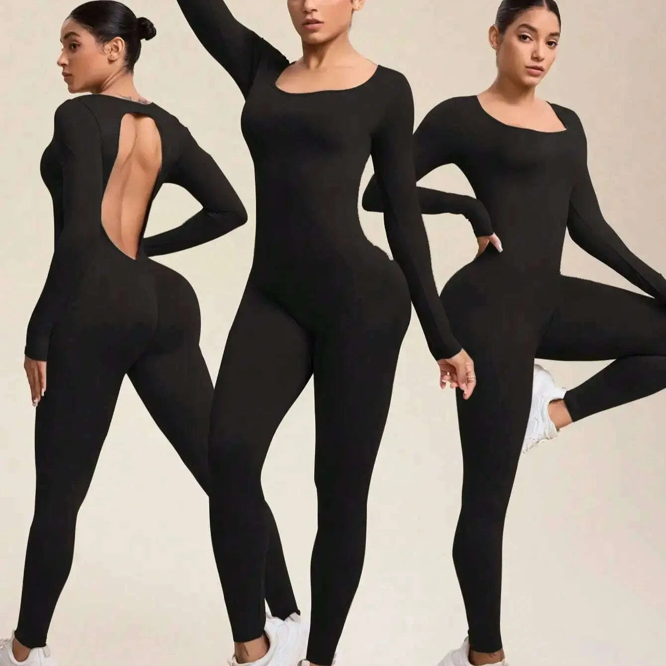 women-jumpsuits-long-sleeve-sexy-backless-bodycon-rompers-scrunch-butt-v-back-playsuit-workout-bodysuit-kimlud-kimlud-33914001