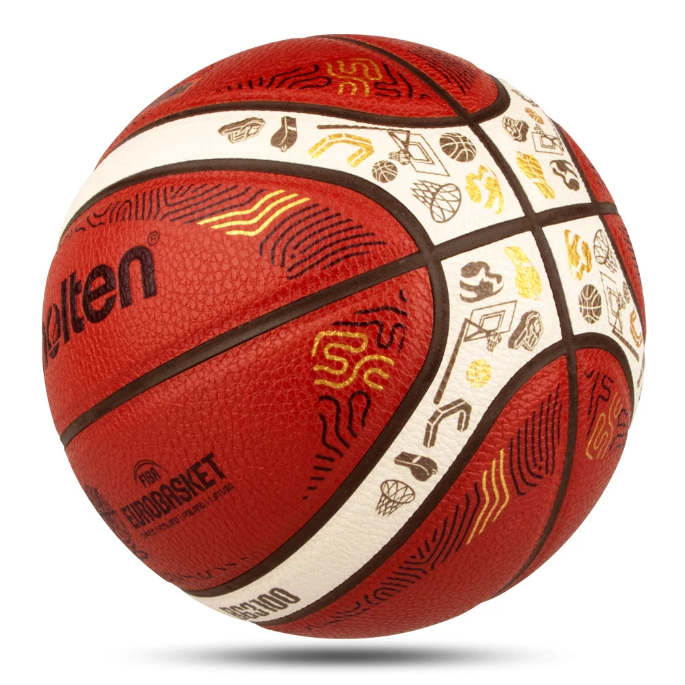 PU Basketball Official Size 7 6 5 — Orange | KIMLUD