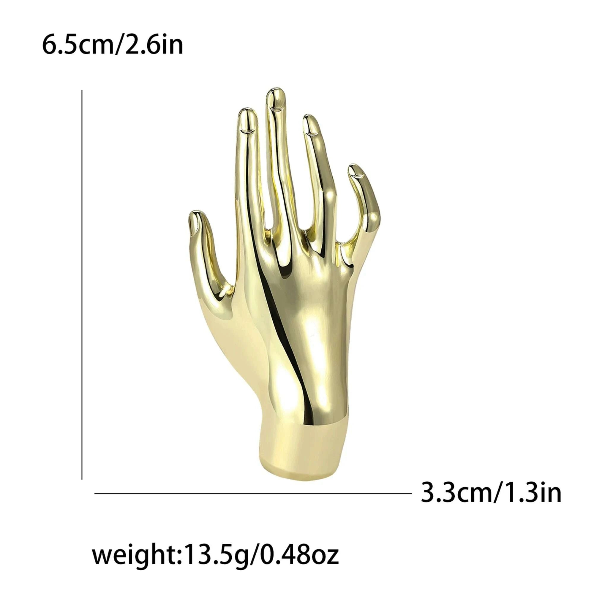 KIMLUD, Glossy Hand Pins for Women Unisex Glossy Character Brooches Office Party Friend Gifts Jewelry Accessories, KIMLUD Womens Clothes