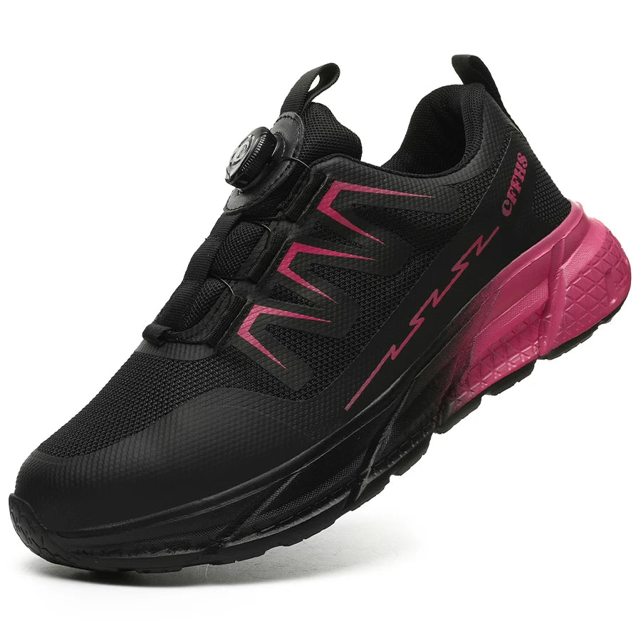 Women Safety Shoes For Work Safety Boots Breathable Steel Toe Puncture Proof Sport Work Sneakers Construction Tactical Boots