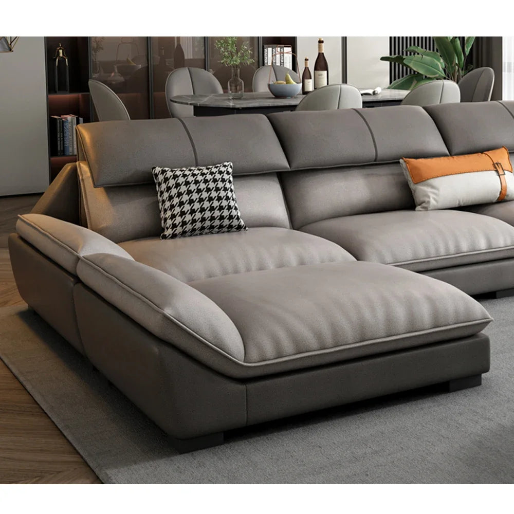 A Latest Design Sectional Fabric Italian Sofa Set Corner Couches Home Furniture Luxury Couch Living Room Sofas