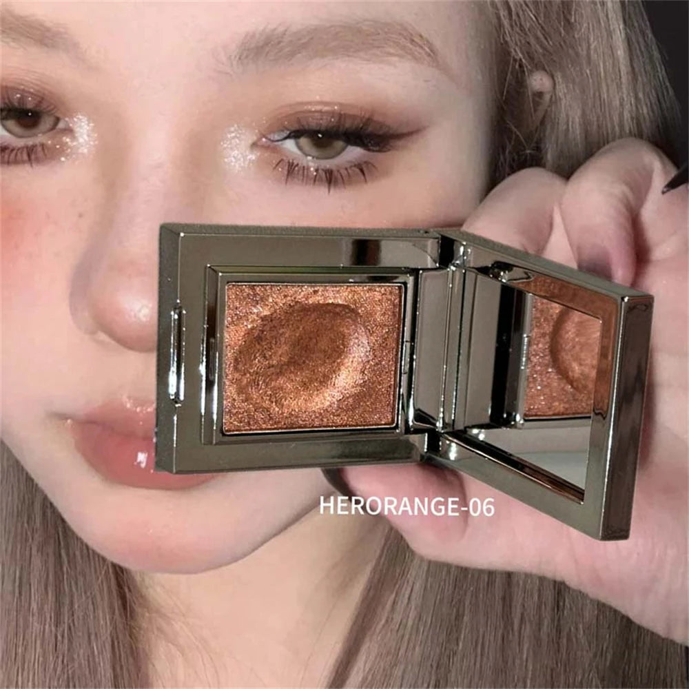 Eyeshadow Palette - Metallic Glitter - Cream - Punk Purple | KIMLUD