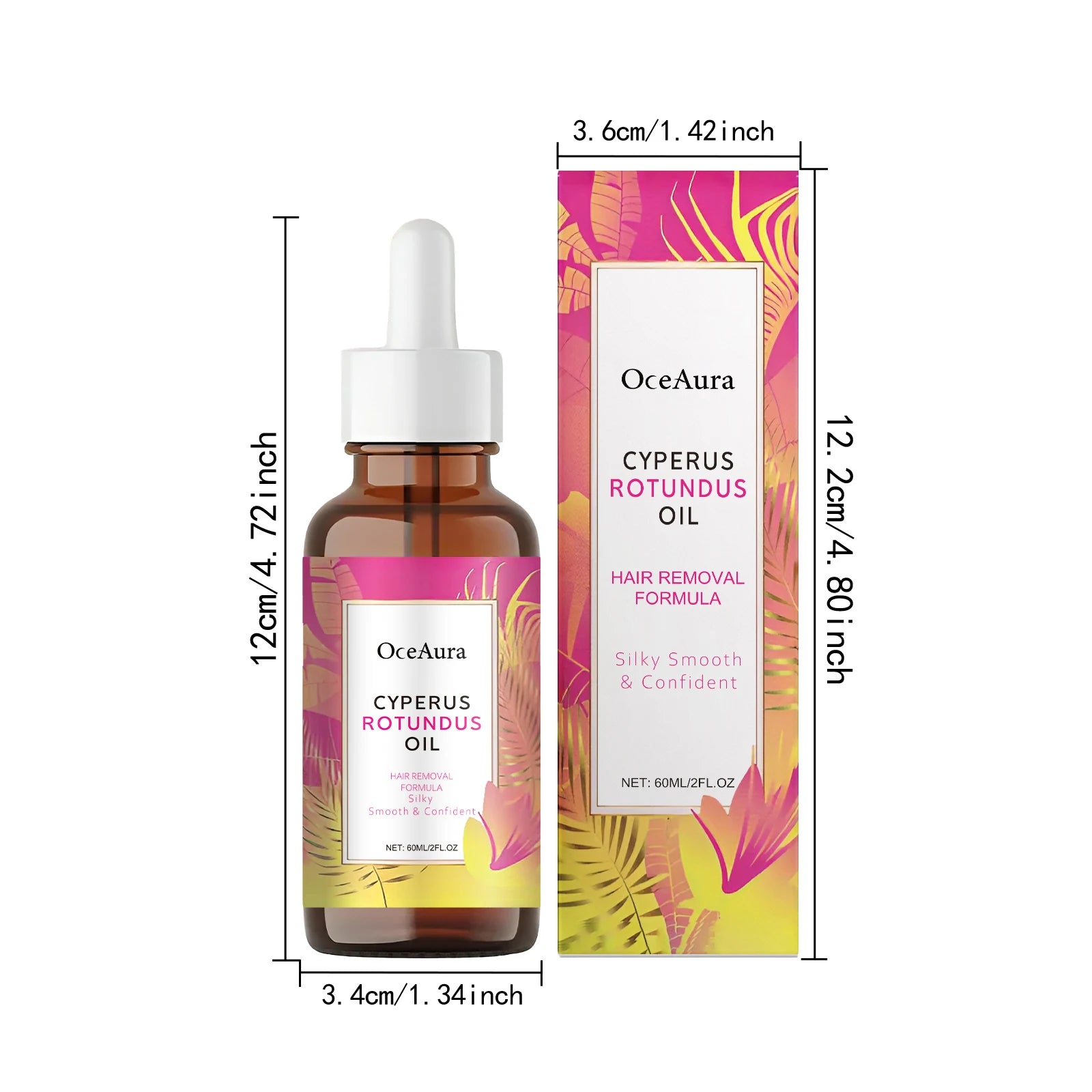 Cyperus Rotundus Oil Body Hair Remover Hydrating — Pink | KIMLUD