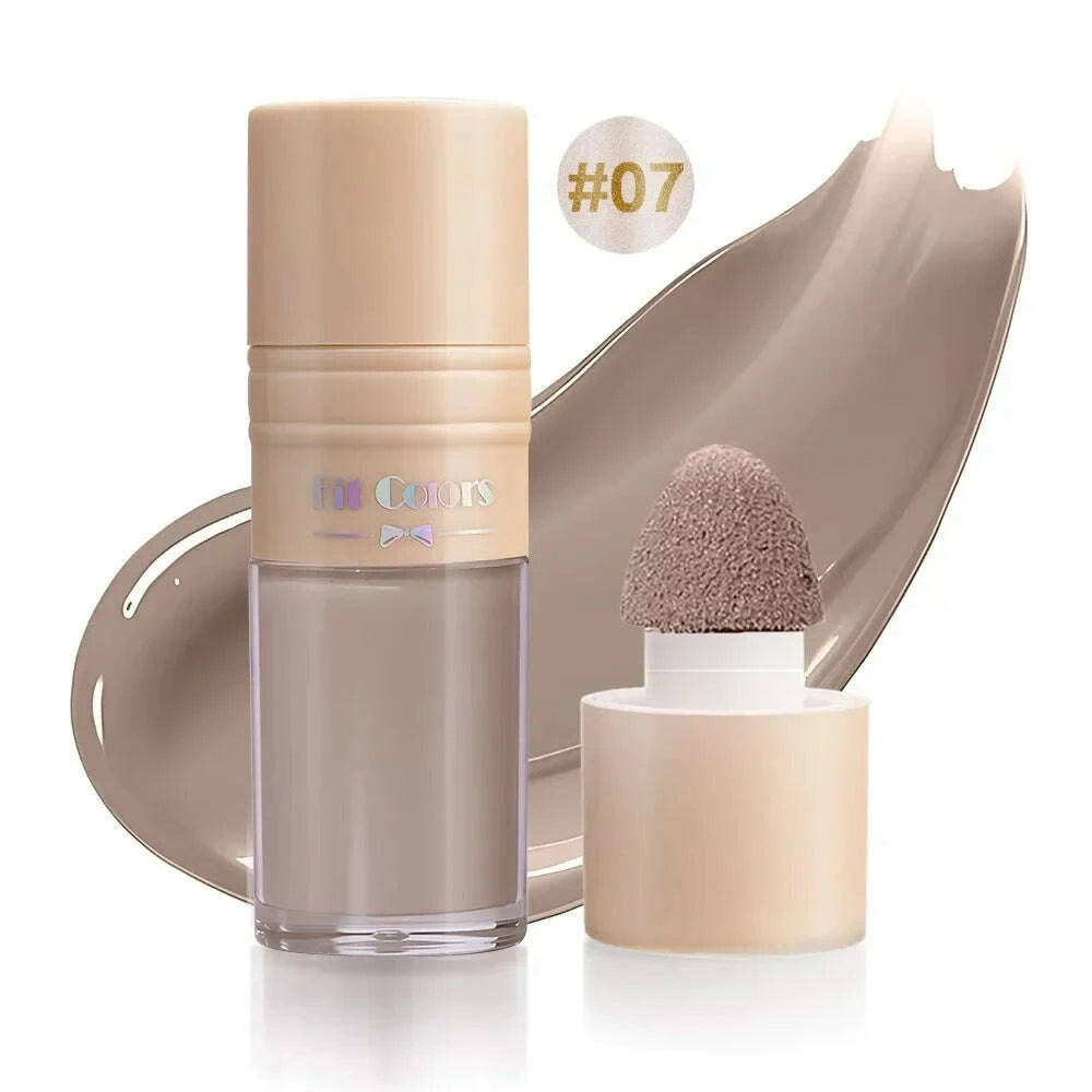 KIMLUD, 14 Colors Matte Liquid Blush Contour Highlighter Waterproof Long Lasting Sponge Brush Head High Pigment Blusher Brighten Bronzer, KIMLUD Womens Clothes