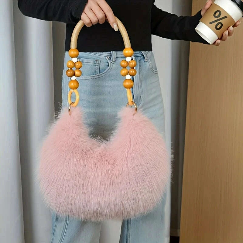 womens-faux-handbag-plush-faux-tote-purse-with-bead-accented-strap-zipper-closure-elegant-handbags-shoulder-bags-for-everydaykimludkimlud-35557044