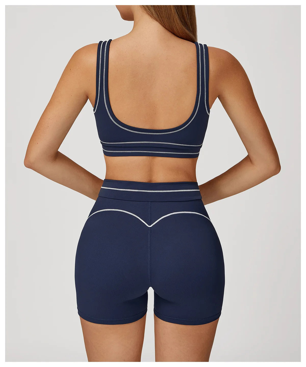Knit Yoga Sports Bra Backless Breathable Elastic Support For Running And Workout — Mauve | KIMLUD