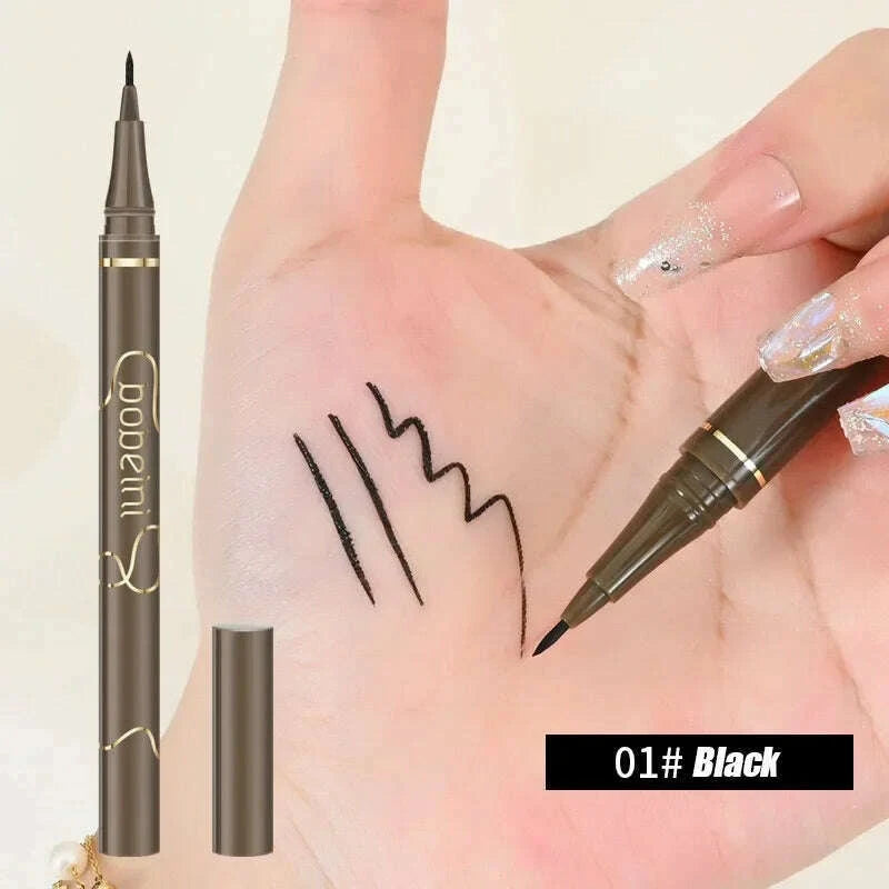 005mm-ultra-fine-liquid-eyeliner-black-brown-waterproof-long-lasting-smooth-eyeliner-eyelash-pencils-quick-dry-eye-makeup-tool-kimlud-kimlud-33913408