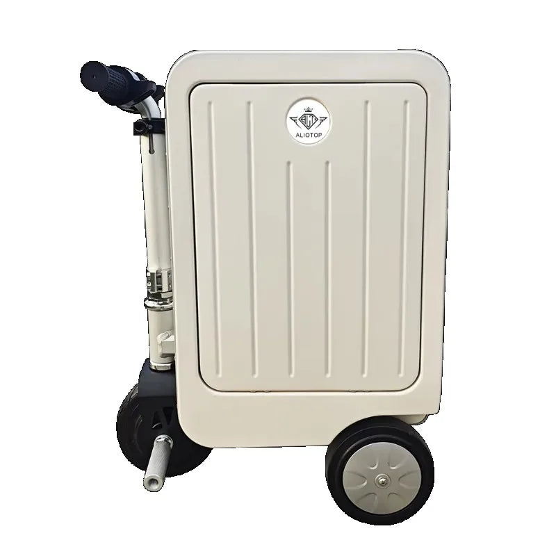 Aluminum Carry-On Luggage Anti-Theft — White | KIMLUD