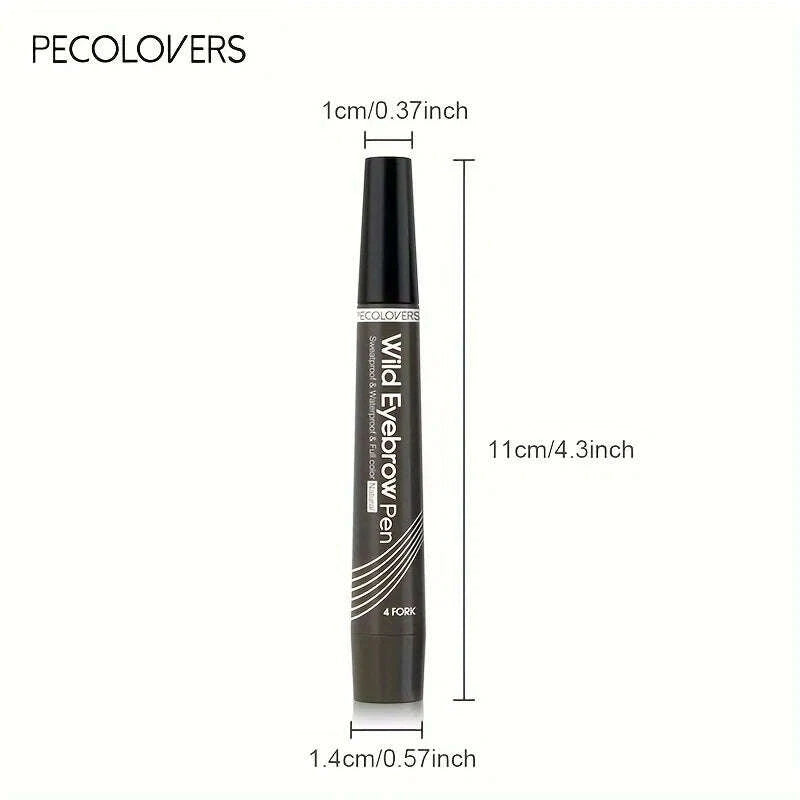 KIMLUD, 6 Colors 1pc Eyebrow Pen Waterproof 4 Split Tip Eyebrows Pen Eyebrow Tattoo Pen Waterproof Liquid Black Eyebrow Makeup Pencil, KIMLUD Womens Clothes