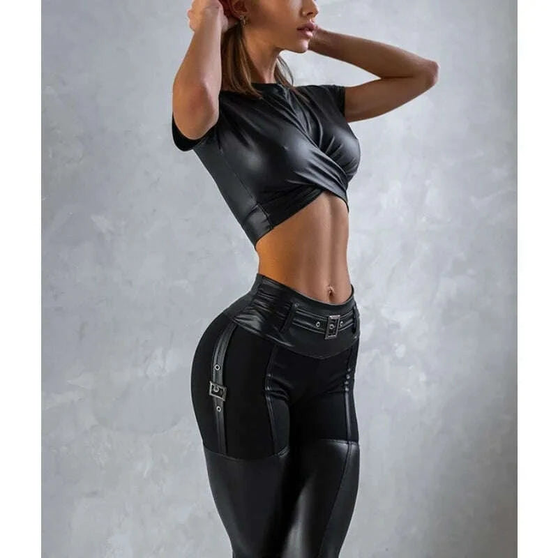 krisnanas-2-piece-sporty-sets-for-woman-2025-leather-shorts-tops-skinny-pants-fashionable-workout-gym-new-in-matching-set-102395kimlud-womens-fashion-34619179