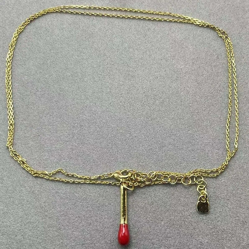 KIMLUD, 2025 Summer New Bestseller Shiny and Beautiful Blue Crystal Necklace, Women's Jewelry Gift, KIMLUD Womens Clothes