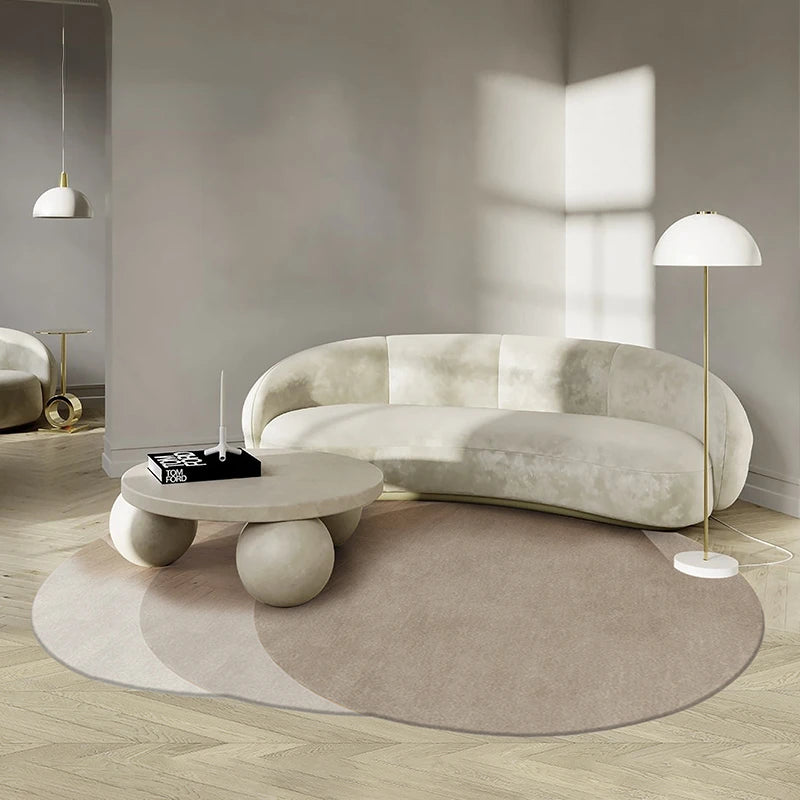 Nordic Simple Style Irregular Carpet for Living Room Home Decoration Sofa Fluffy Plush Rug Bedroom Bedside Non-slip Mat Washable